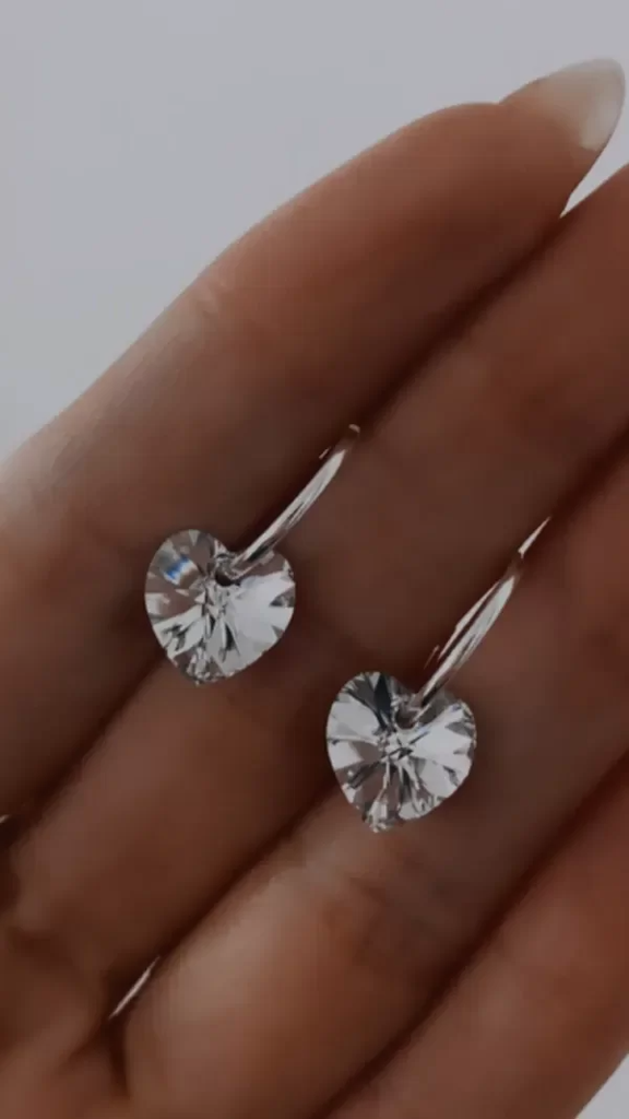 Aritos plata 925 corazón Silver