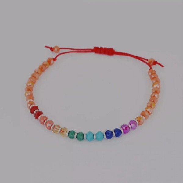 Pulsera 7 chakras con acero quirúrgico