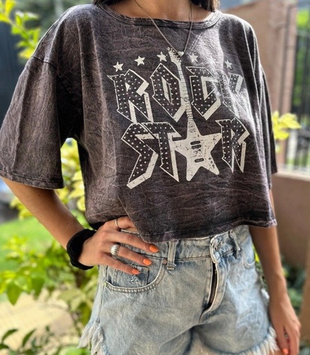 Remera nevada Rock Crop Top